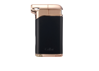  Colibri Pacific Pipe Lighter Black/Rose Gold Soft Flame