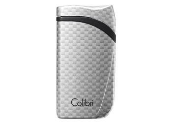 Colibri Falcon Carbon Fiber Silver Jet Flame